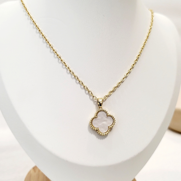 Set tip Van Cleef - white & gold - cercei, bratara, lant [6]