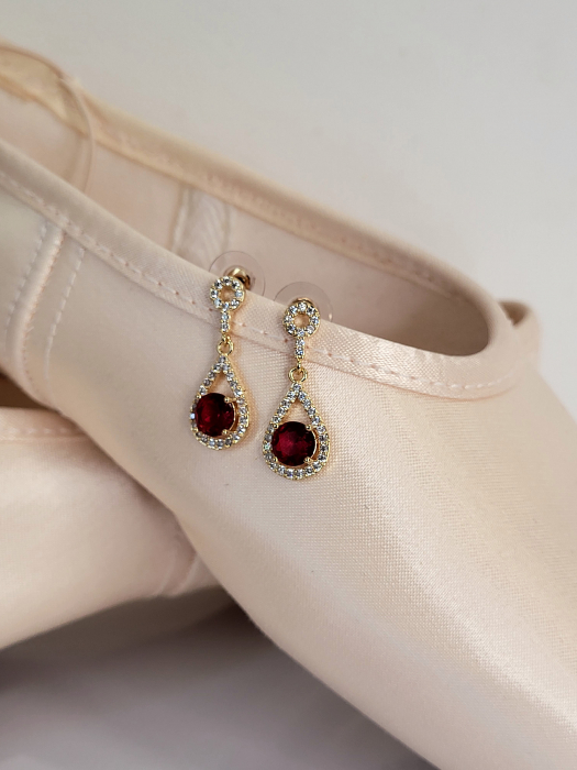 Special - Variation Earrings - Red/Gold [2]