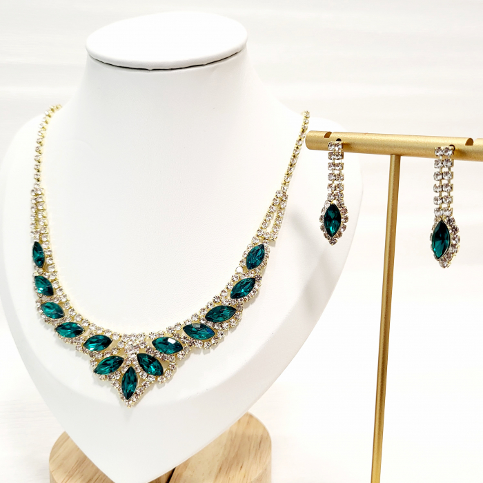 Stage Set - Emerald - colier si cercei pentru scena [2]