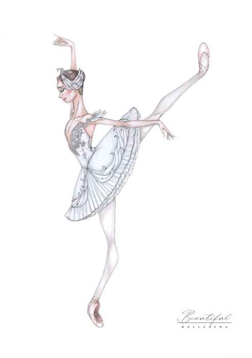 Tablou - Balerina Lebada - Odette - Swan Lake, A4 [6]