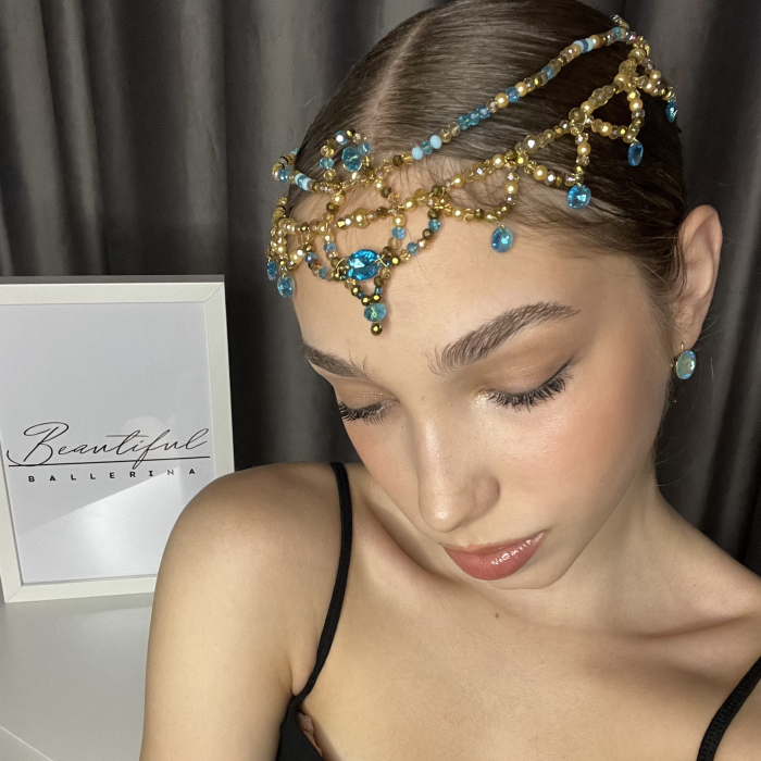 Tiara gold and turquoise - Le Corsaire [5]