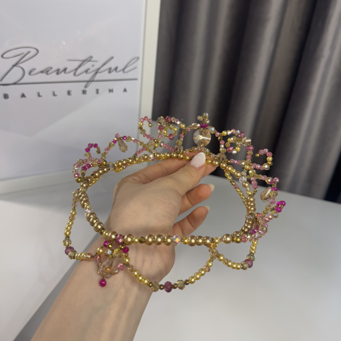 Tiara - gold & pink - Medora [9]
