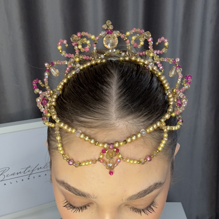 Tiara - gold & pink - Medora [7]