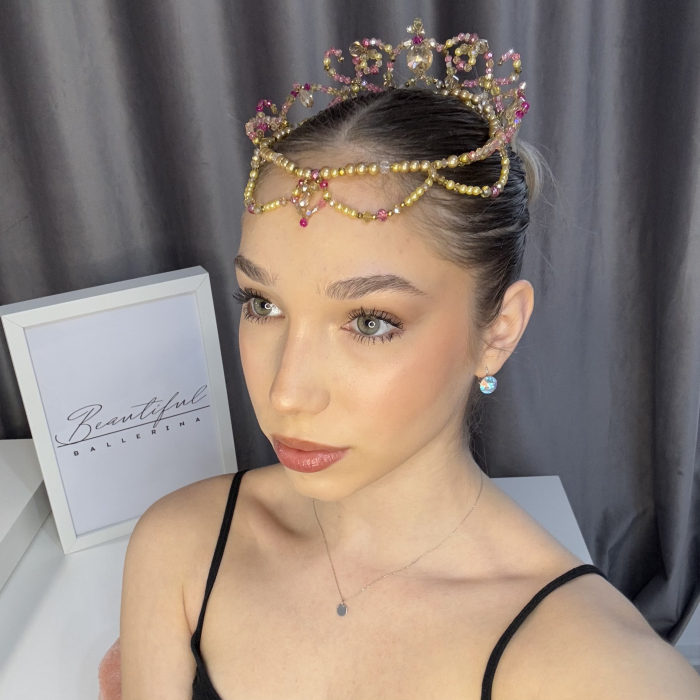 Tiara - gold & pink - Medora [3]