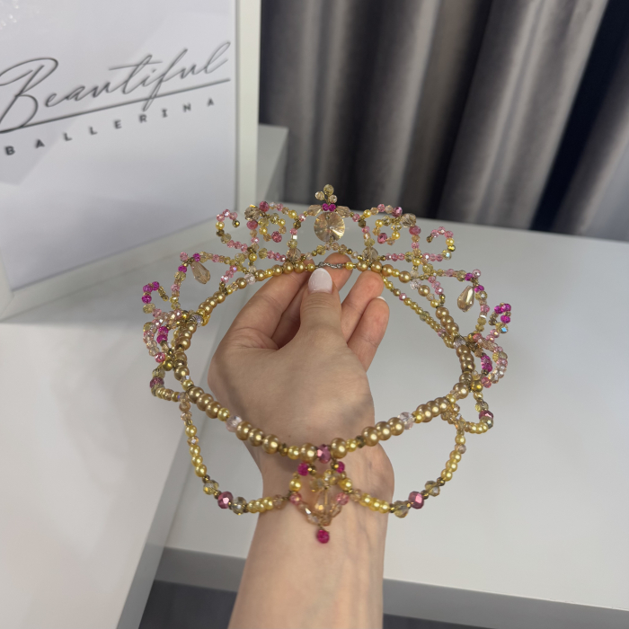 Tiara - gold & pink - Medora [5]