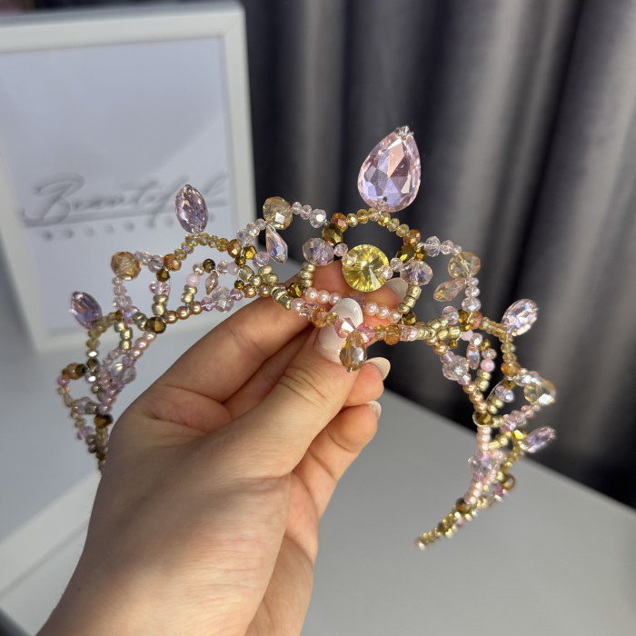 Tiara - gold & pink - Talisman [4]