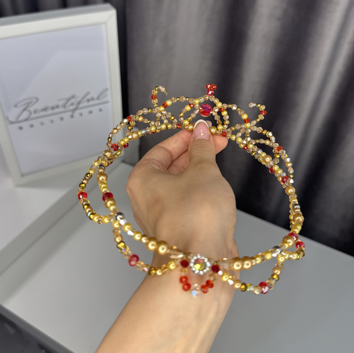 Tiara - gold & red - Diana [2]