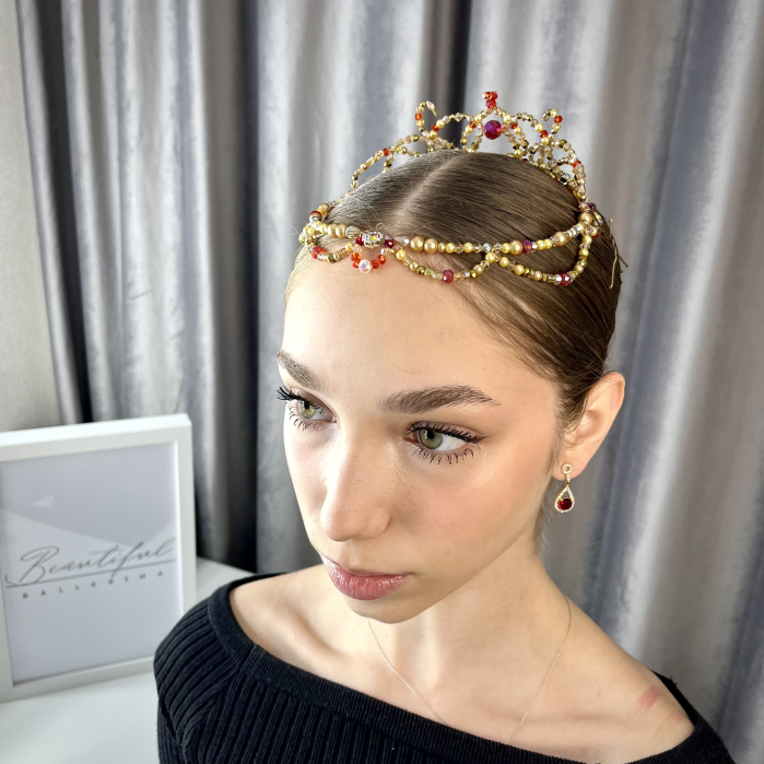 Tiara - gold & red - Diana [6]