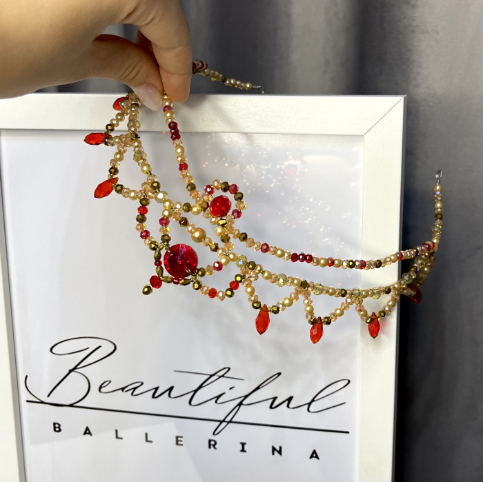 Tiara gold & red - Esmeralda [3]