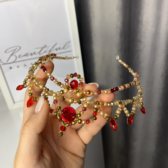 Tiara gold & red - Esmeralda [2]