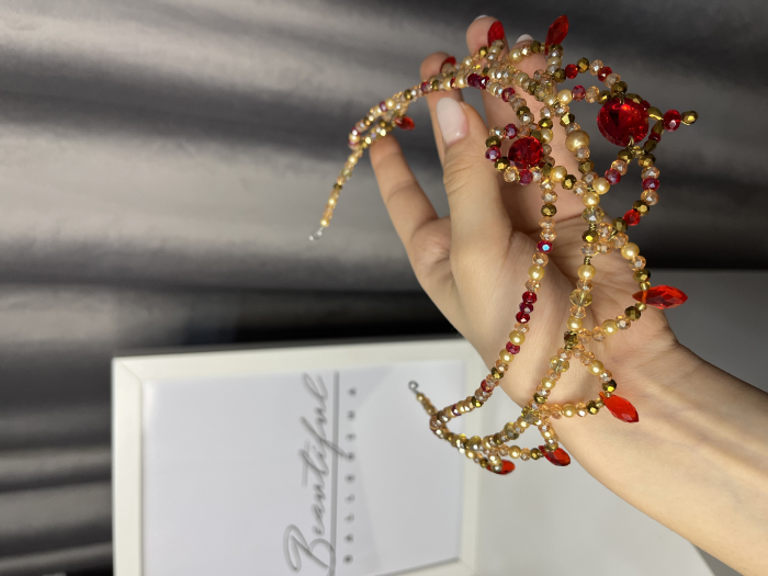 Tiara gold & red - Esmeralda [7]