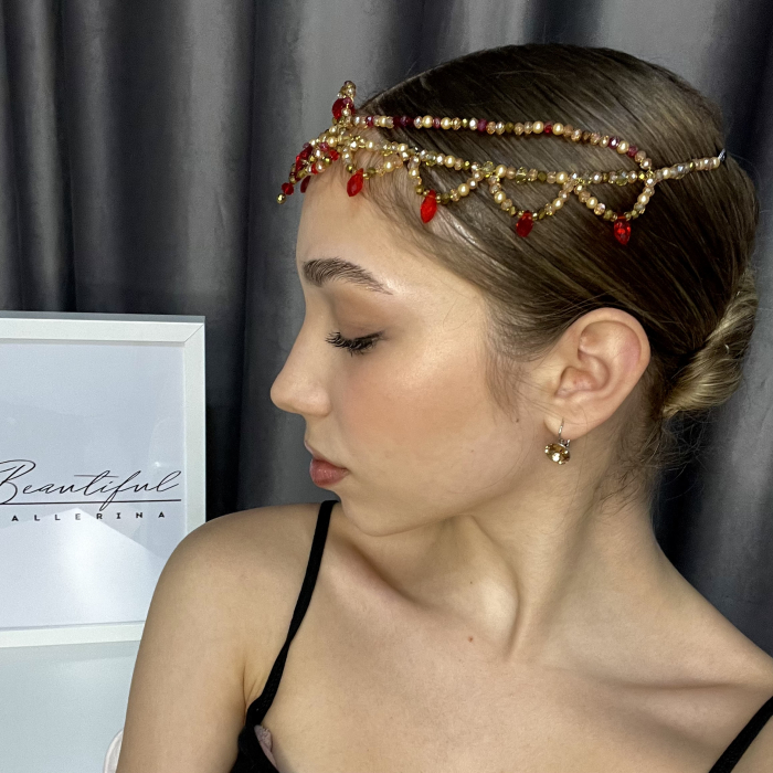 Tiara gold & red - Esmeralda [4]