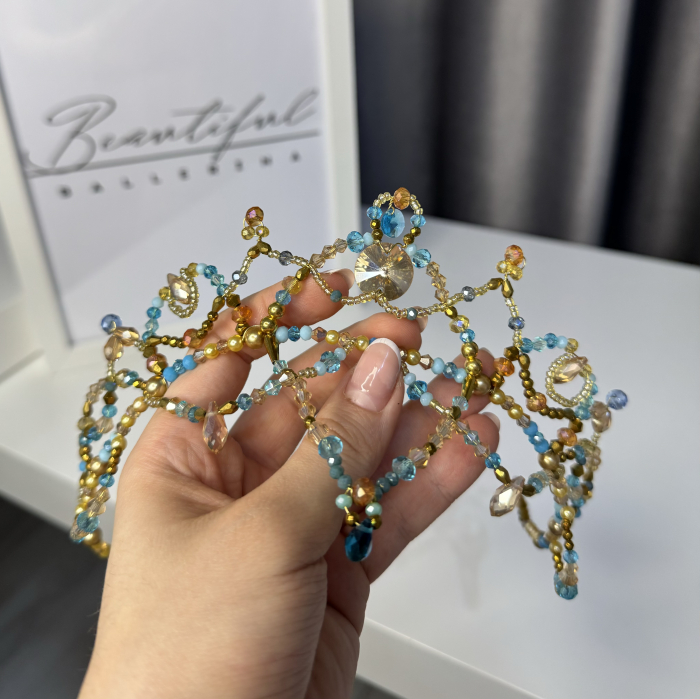 Tiara gold & turquoise - Pas D’esclave [2]