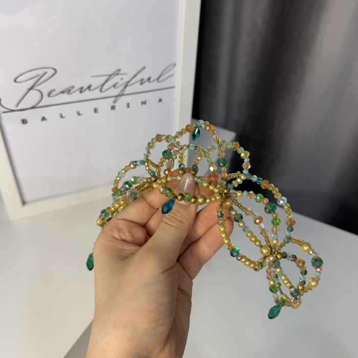 Tiara - green & gold - Esmeralda [5]