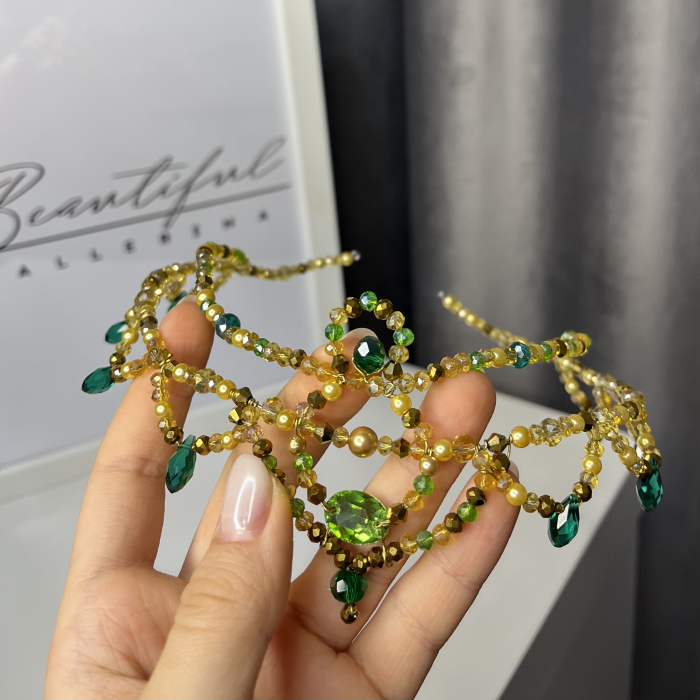 Tiara green & gold - Esmeralda [6]