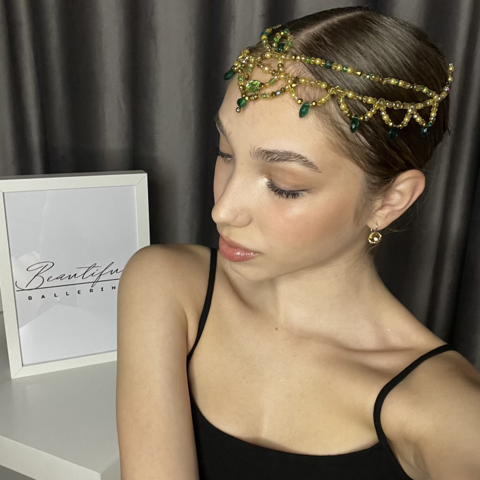 Tiara green & gold - Esmeralda [3]