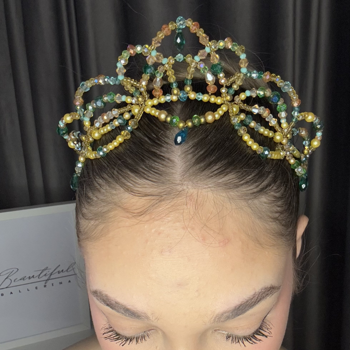 Tiara - green & gold - Esmeralda [6]