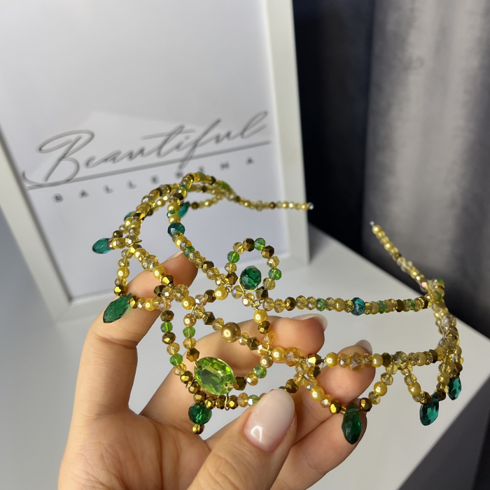 Tiara green & gold - Esmeralda [2]
