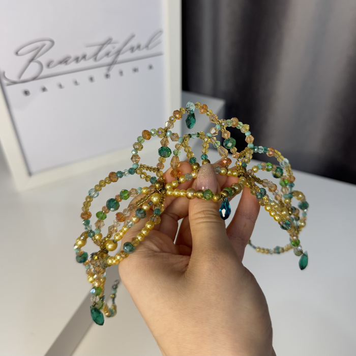 Tiara - green & gold - Esmeralda [4]