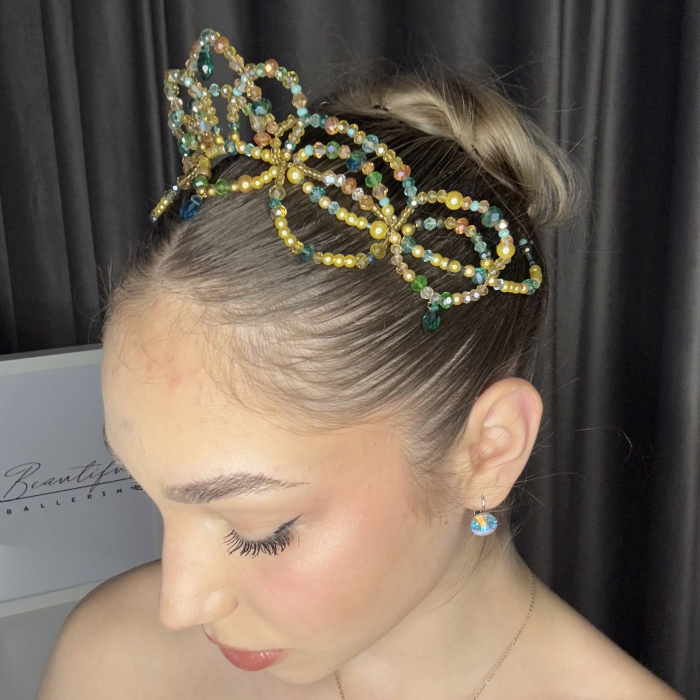 Tiara - green & gold - Esmeralda [2]