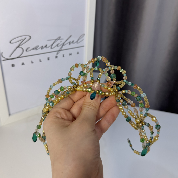 Tiara - green & gold - Esmeralda [7]