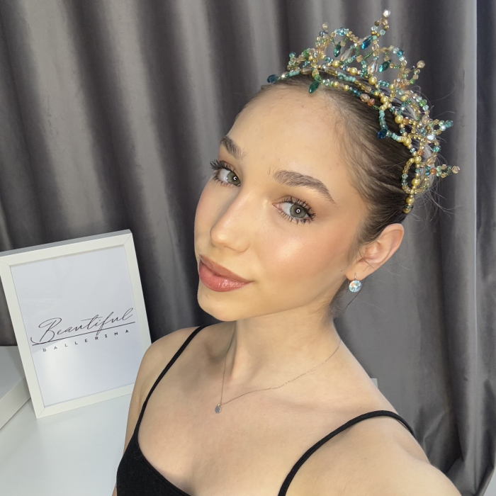 Tiara - green & gold - Le Corsaire [7]
