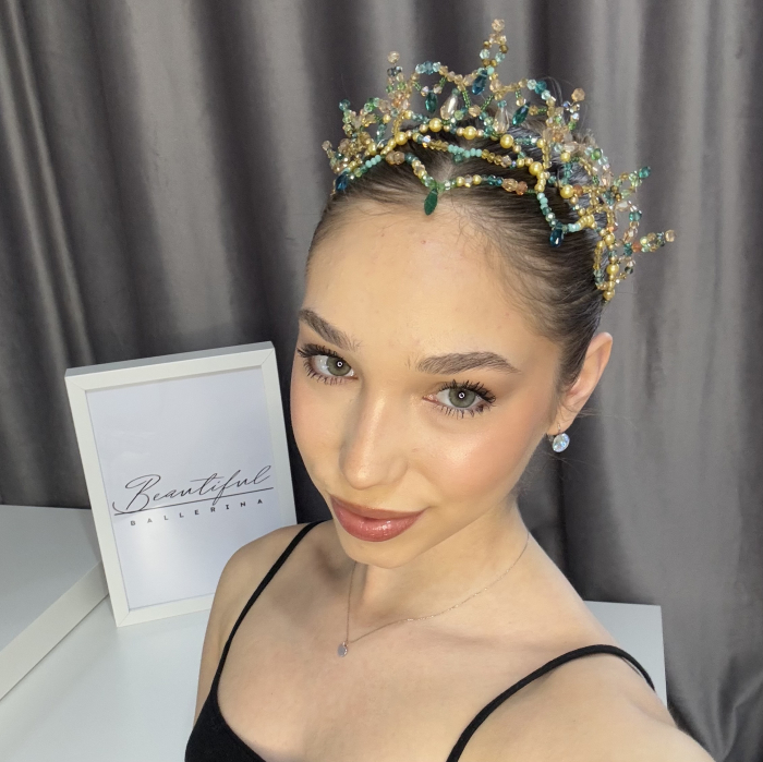 Tiara - green & gold - Le Corsaire [13]
