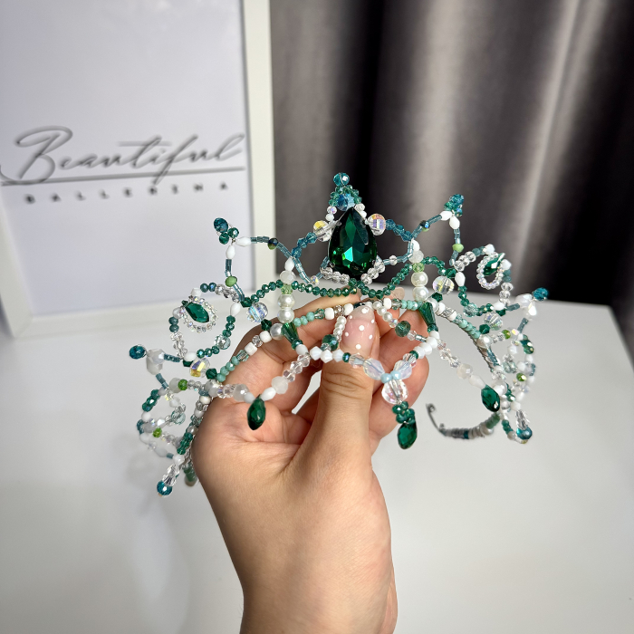 Tiara - green & white - Gulnara [4]