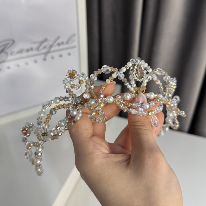 Tiara Model - Etoile - white & gold - Diamond Fairy [3]