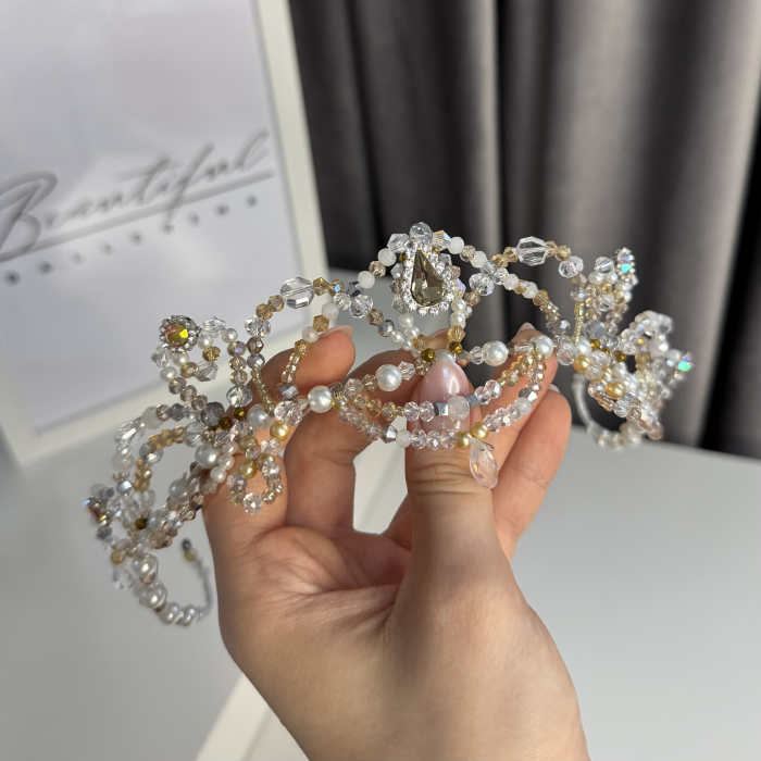 Tiara Model - Etoile - white & gold - Diamond Fairy [5]