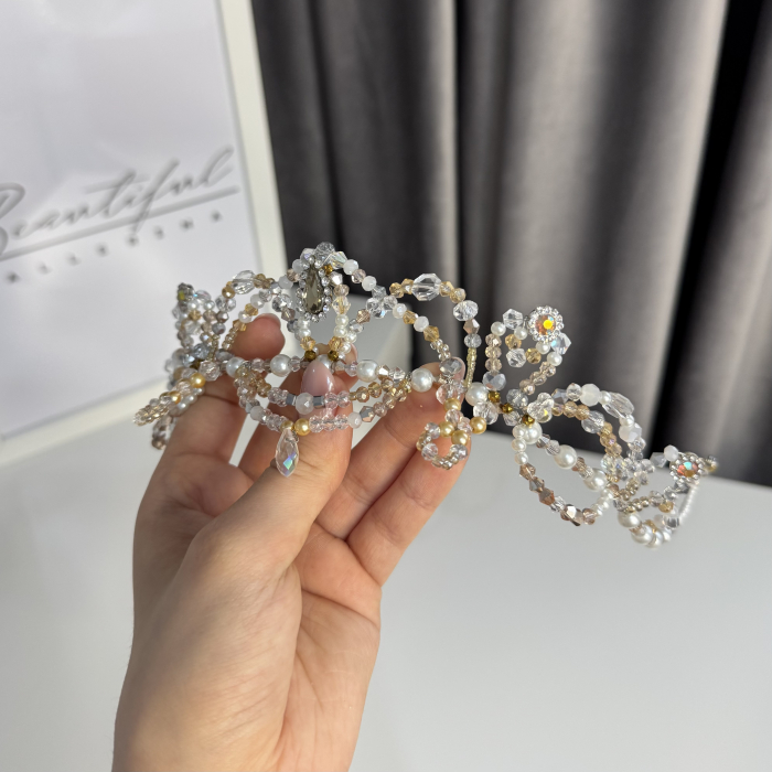 Tiara Model - Etoile - white & gold - Diamond Fairy [4]