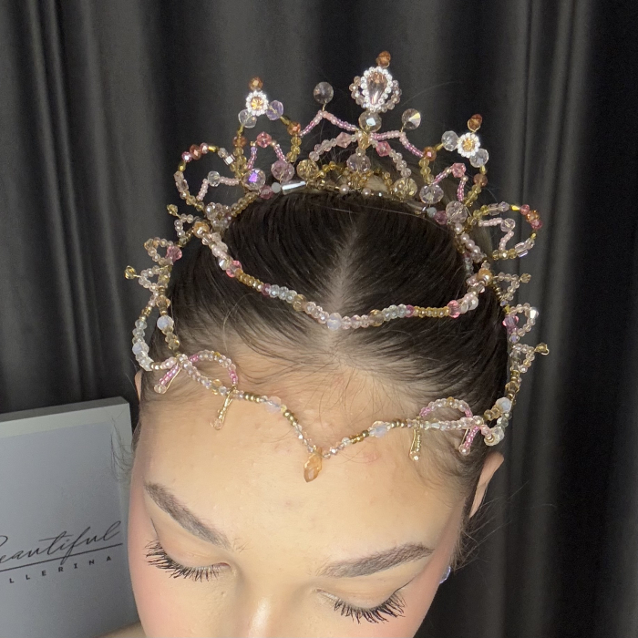 Tiara - pink , white , gold - Le Corsaire [12]