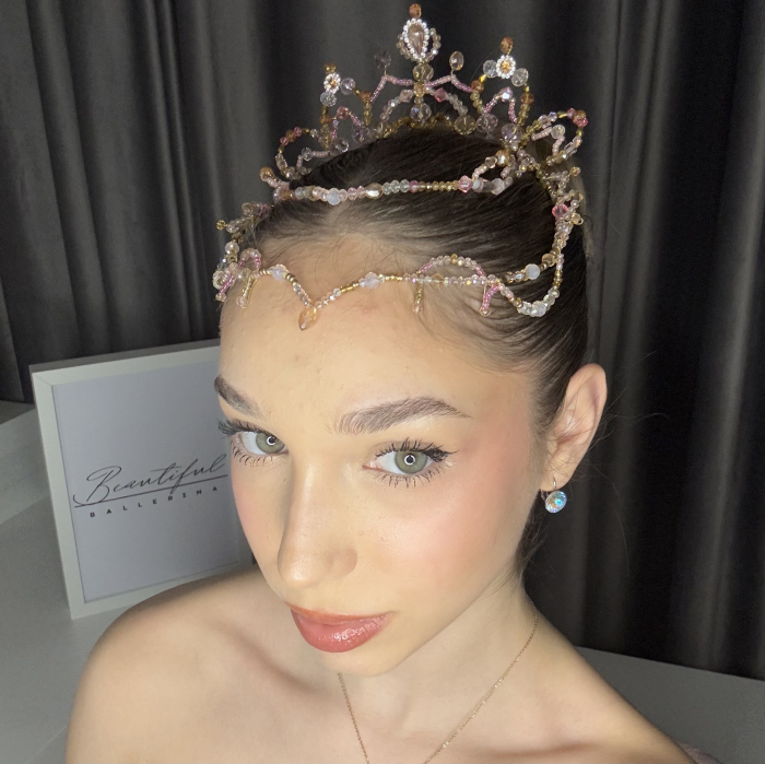 Tiara - pink , white , gold - Le Corsaire [6]