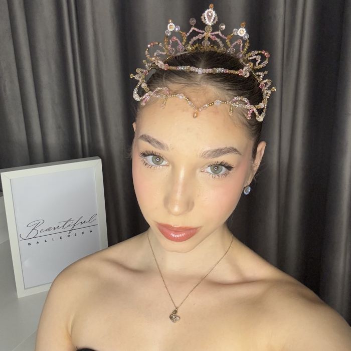Tiara - pink , white , gold - Le Corsaire [11]