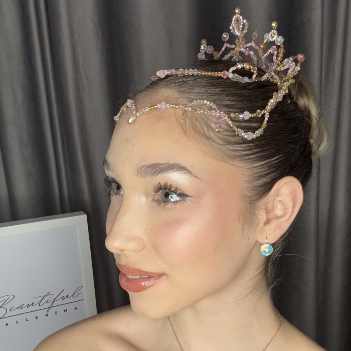 Tiara - pink , white , gold - Le Corsaire [5]