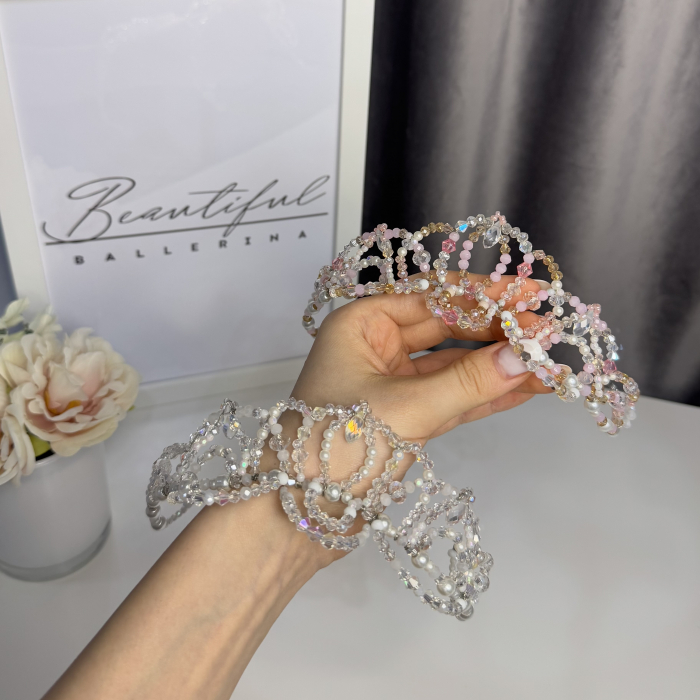 Tiara - pink , white & gold - Princess [12]