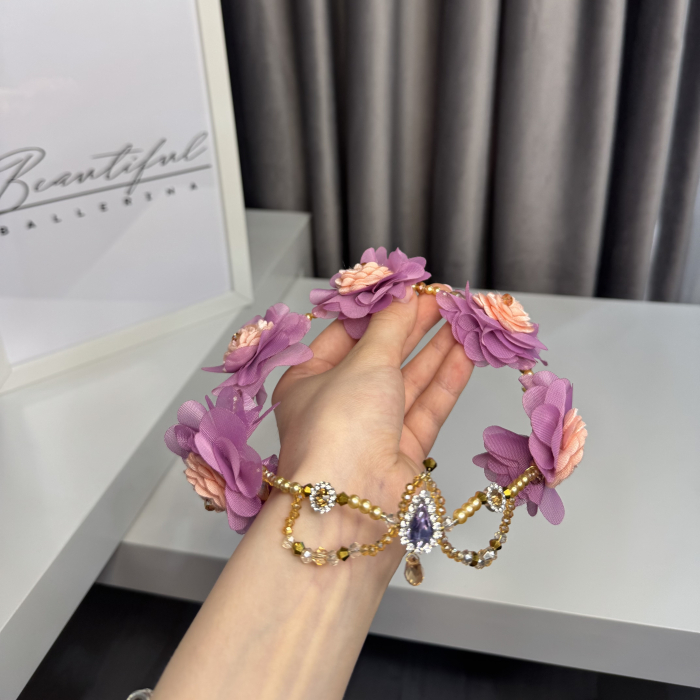 Tiara purple, pink, gold - Cupid [6]