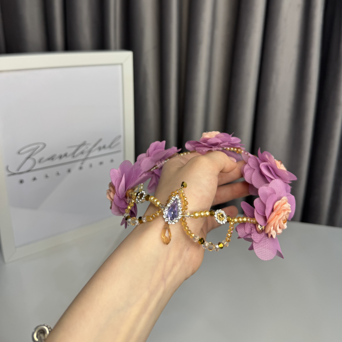 Tiara purple, pink, gold - Cupid [4]