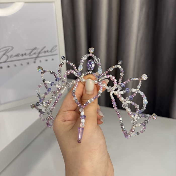 Tiara - purple & white - Medora [6]