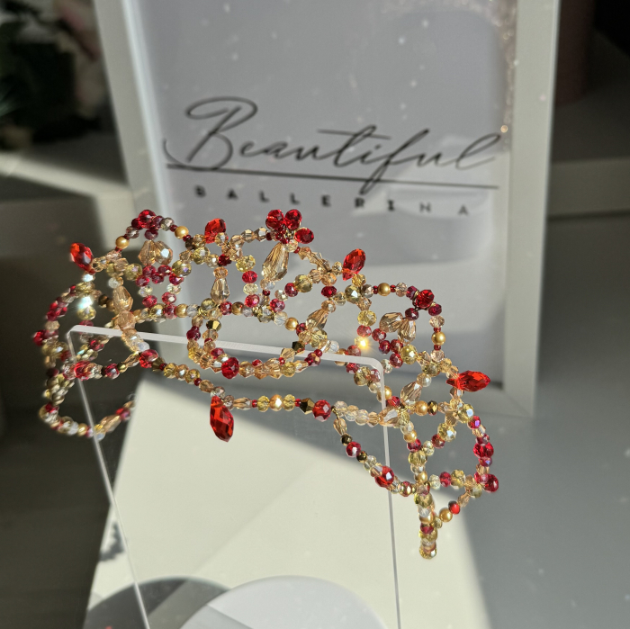 Tiara - red & gold - Pas d Esclave [8]