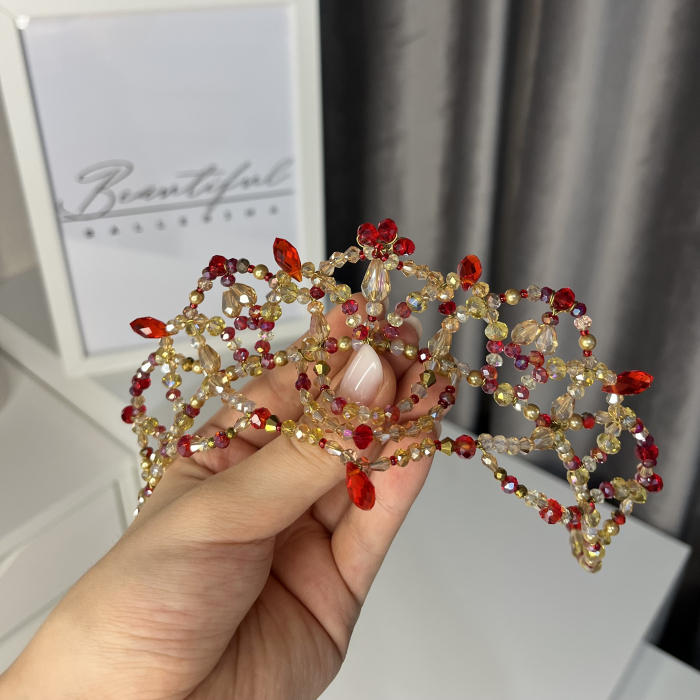Tiara - red & gold - Pas d Esclave [7]