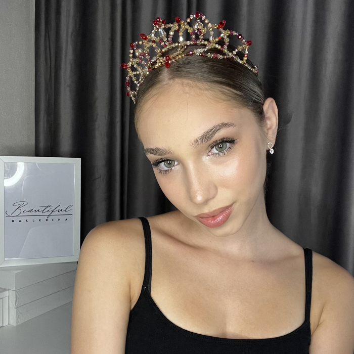 Tiara - red & gold - Pas d Esclave [10]