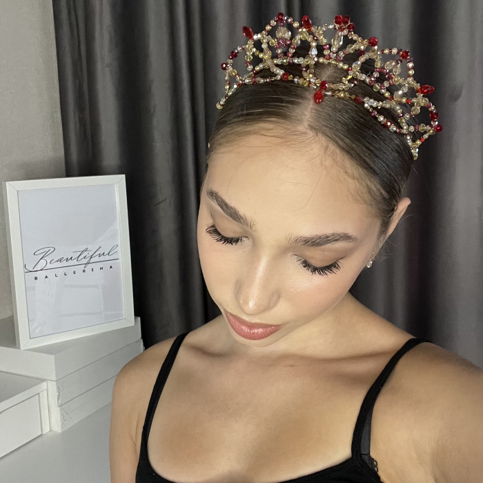 Tiara - red & gold - Pas d Esclave [4]