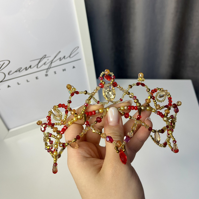 Tiara red & gold - Pas D’esclave - Gulnara [6]