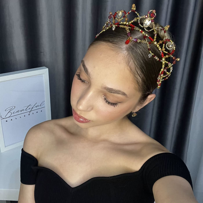 Tiara red & gold - Pas D’esclave - Gulnara [4]