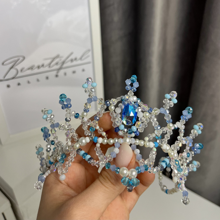 Tiara white & blue - Blue Bird [5]