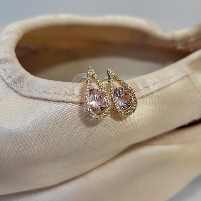 Variation Earrings - Pink - Gold [2]