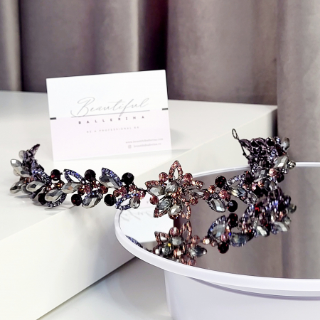 Contemporan / Neoclasic - Accesoriu cu cristale strălucitoare - mov, roz, gri, modelator