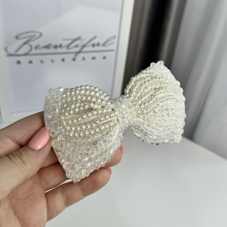 Fundite / Bows - Accesoriu pentru păr, fundiță white – Beautiful Ballerina
