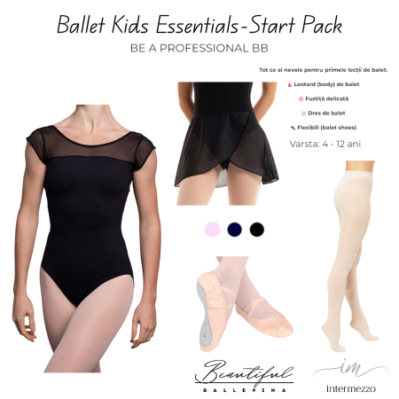 Seturi - Essentials - Ballet Kids Essentials – Start Pack for Kids – Intermezzo BODYMEREDMA), black